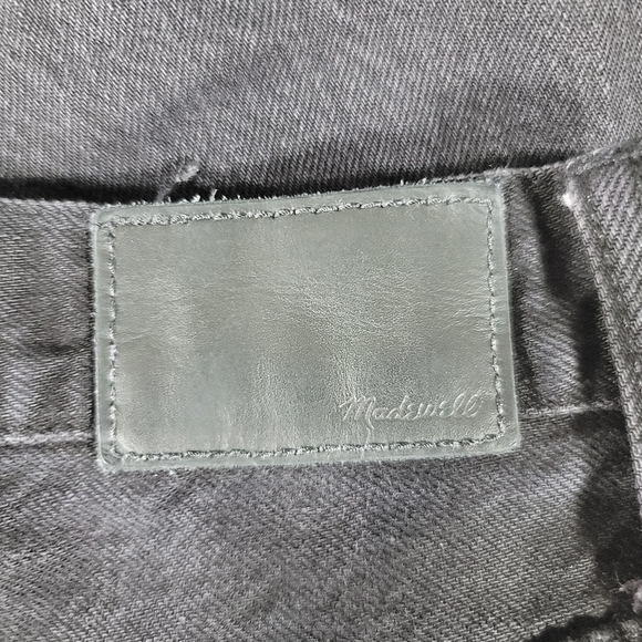 Madewell Jeans Womens 28* Black The Dad Jean Relaxed Baggy Straight Faded Denim - Picture 8 of 14